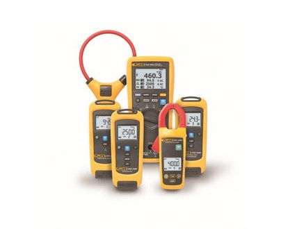 Set of digital multimeters used for electrical testing and measurements.