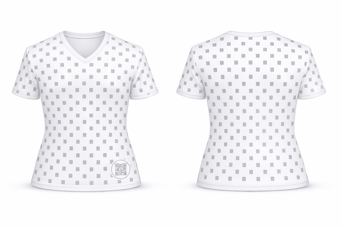 Damen T- Shirt mit integrierter Visitenkarte mini – Bild 2