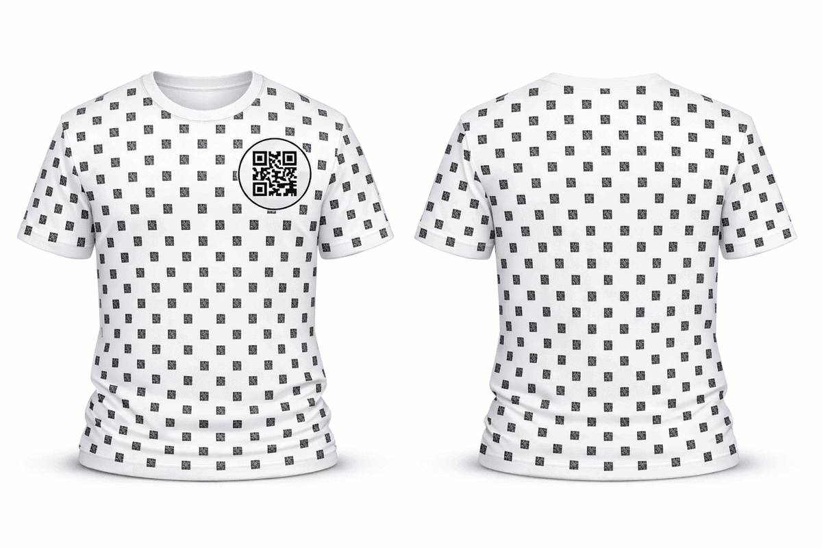 Herren T- Shirt mit integrierter Visitenkarte mini