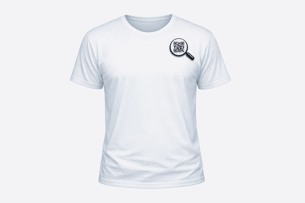 Herren T- Shirt mit integrierter Visitenkarte – Bild 3