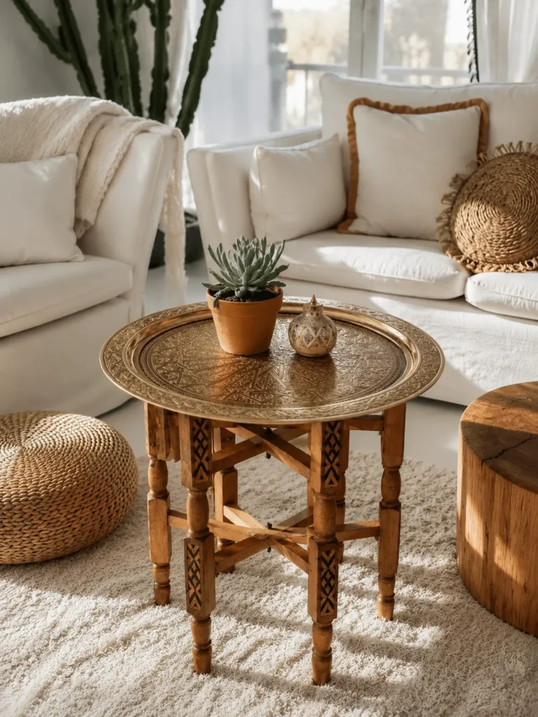 Table Basse Marocaine Artisanale - 2