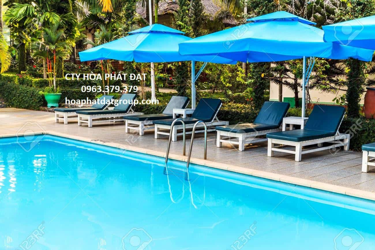 Dù lệch tâm vuông thường cấp cho quán cafe Diên Khánh Khánh Hòa dù lệch tâm vuông thường hòa phát đạt Diên Khánh Khánh Hòa