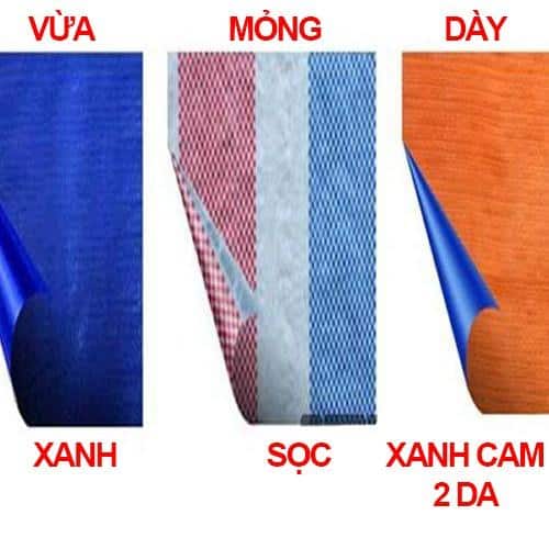 Bạt nhựa xanh cam 2 da chính hãng Hòa Phát Đạt