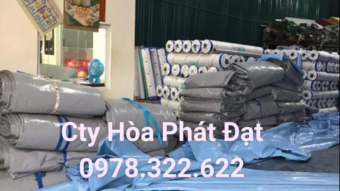 Gia công bạt lót hồ bạt xanh cam chất lượng vải bạt che nắng mưa ngoài trời do hòa phát đạt cung cấp bạt lót hồ hdpe