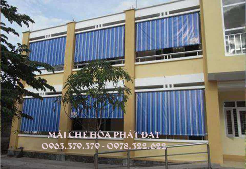 Bạt che nắng hành lang trường học Hòa Phát Đạt