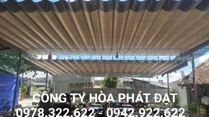 Mái che bạt kéo không gian rộng tại Phan Rang Mái che di động công ty hòa phát đạt trung tâm Phan Rang