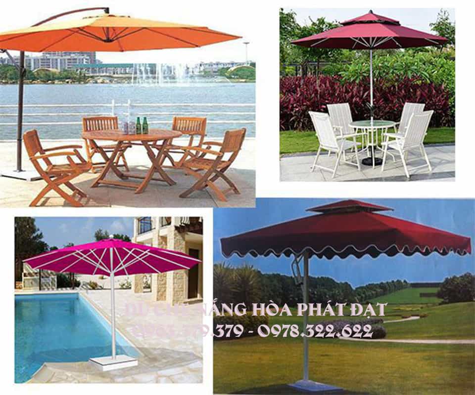 Các loại dù che ngoài trời đa dạng