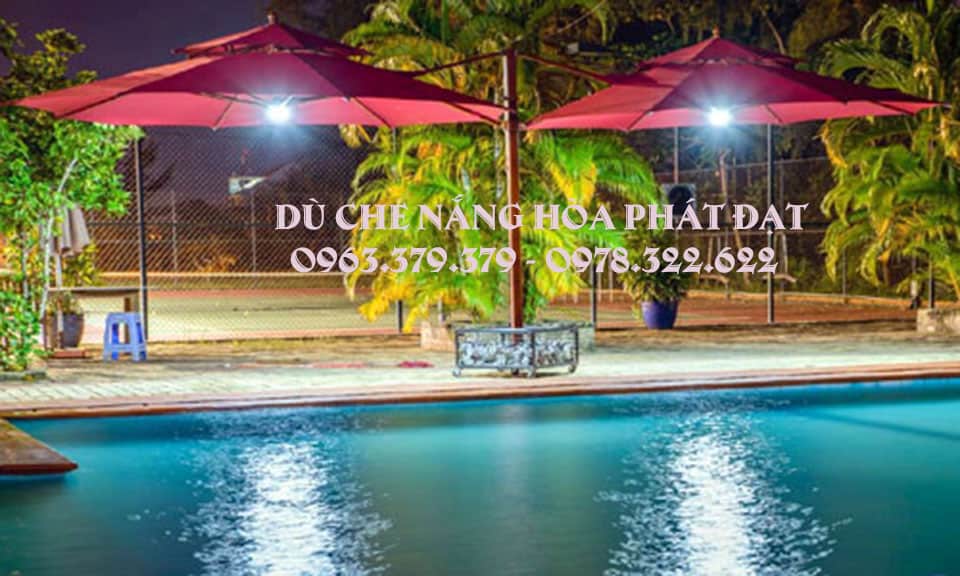 Mẫu dù đôi che nắng diện tích rộng