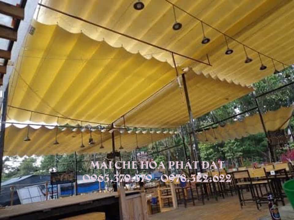 Mái che di động quán nhậu Mái che di động cho quán nhậu ngoài trời