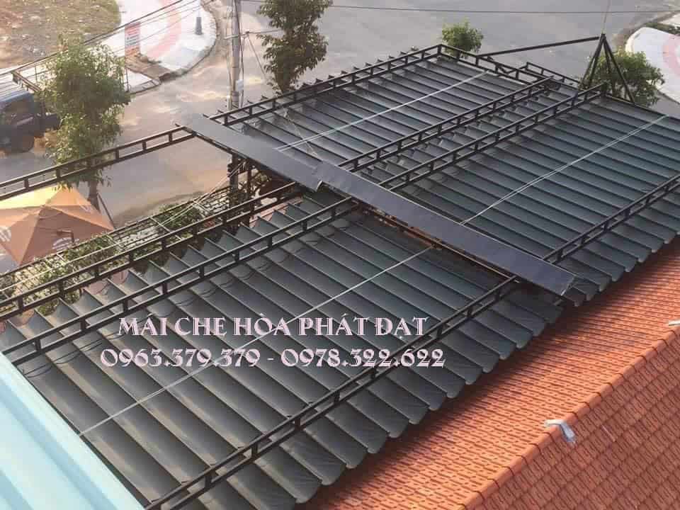 Mái che xếp ngoài trời Mái che xếp ngoài trời chịu lực tốt
