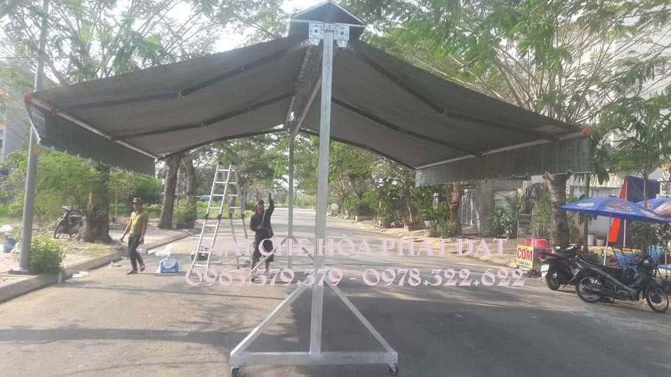 Mái hiên có bánh xe Mái hiên di động có bánh xe tiện lợi