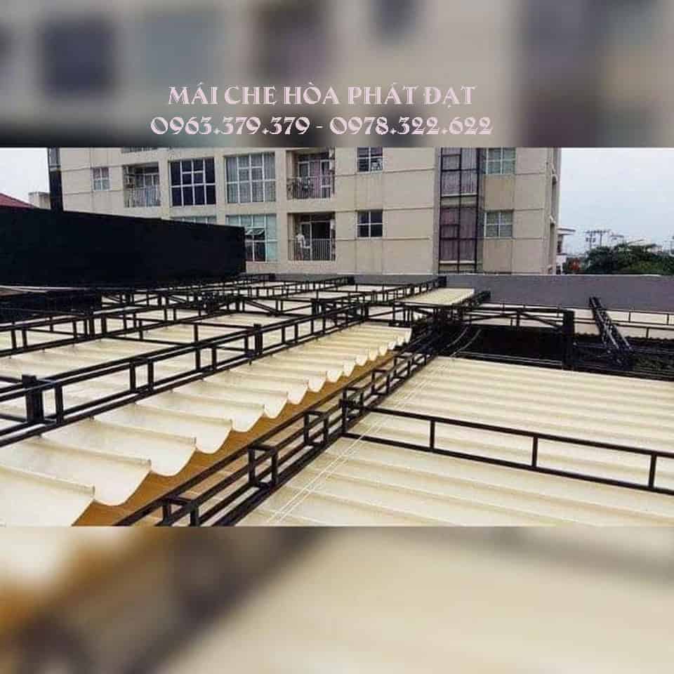 Mái xếp di động 2 tầng Mẫu mái xếp di động thiết kế 2 tầng độc đáo