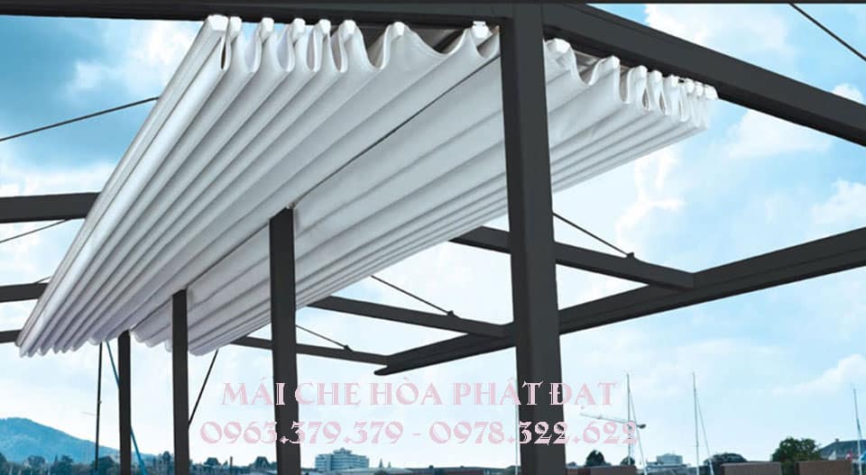 Mái xếp hai mái Mẫu mái xếp di động hai mái hiện đại