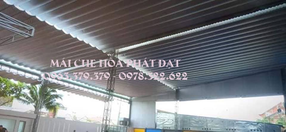 Mái xếp di động khổ lớn Mái xếp khổ lớn cho sân trường, bãi xe