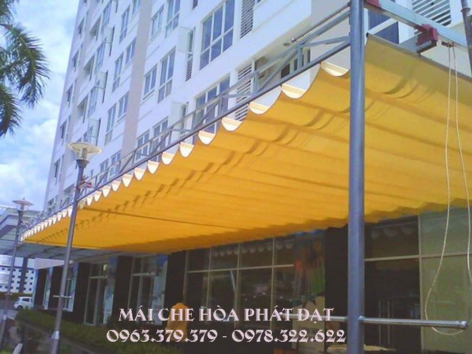 Mái xếp di động ngoài trời giá rẻ Lắp mái xếp giá rẻ bền bỉ theo thời gian