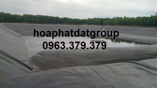 Trải bạt nhựa đen chống thấm đáy ao màng chống thấm hdpe hòa phát đạt bạt nhựa đen chống thấm