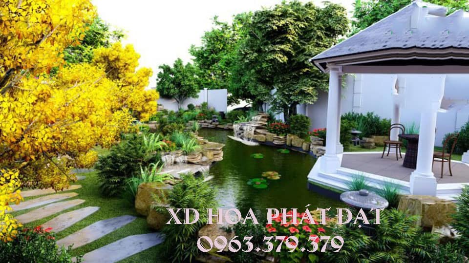 Mẫu thiết kế thi công tiểu cảnh sân vườn đẹp trọn gói Mẫu thiết kế thi công tiểu cảnh sân vườn đẹp hiện đại