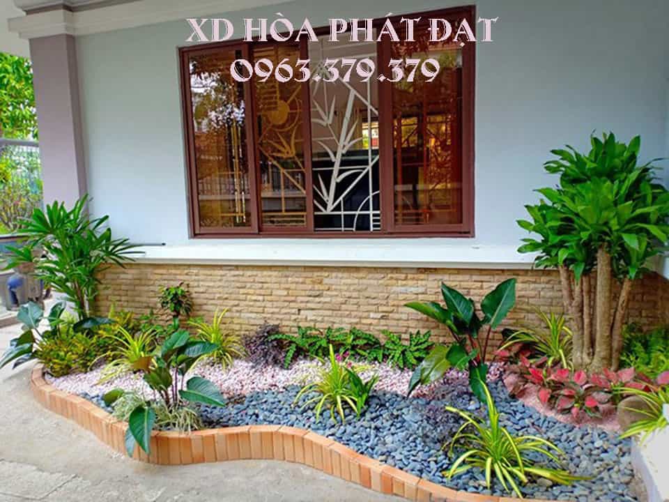 Mẫu thiết kế tiểu cảnh sân vườn nhà đẹp ấn tượng Mẫu tiểu cảnh sân vườn nhà đẹp chuẩn phong thủy tài lộc