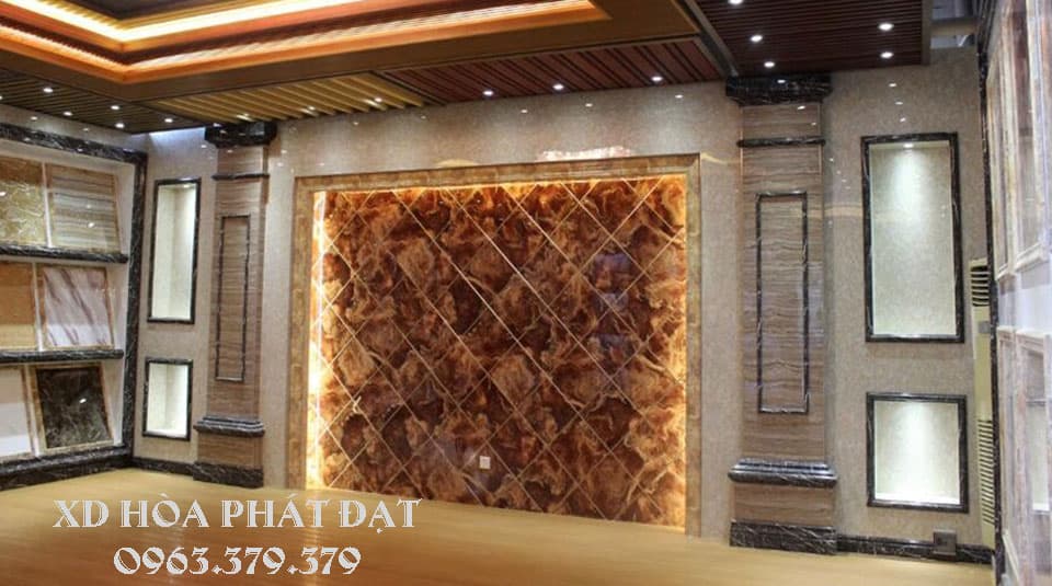 Bán tấm nhựa ốp tường giả đá Bán tấm nhựa ốp tường giả đá 100% nguyên sinh