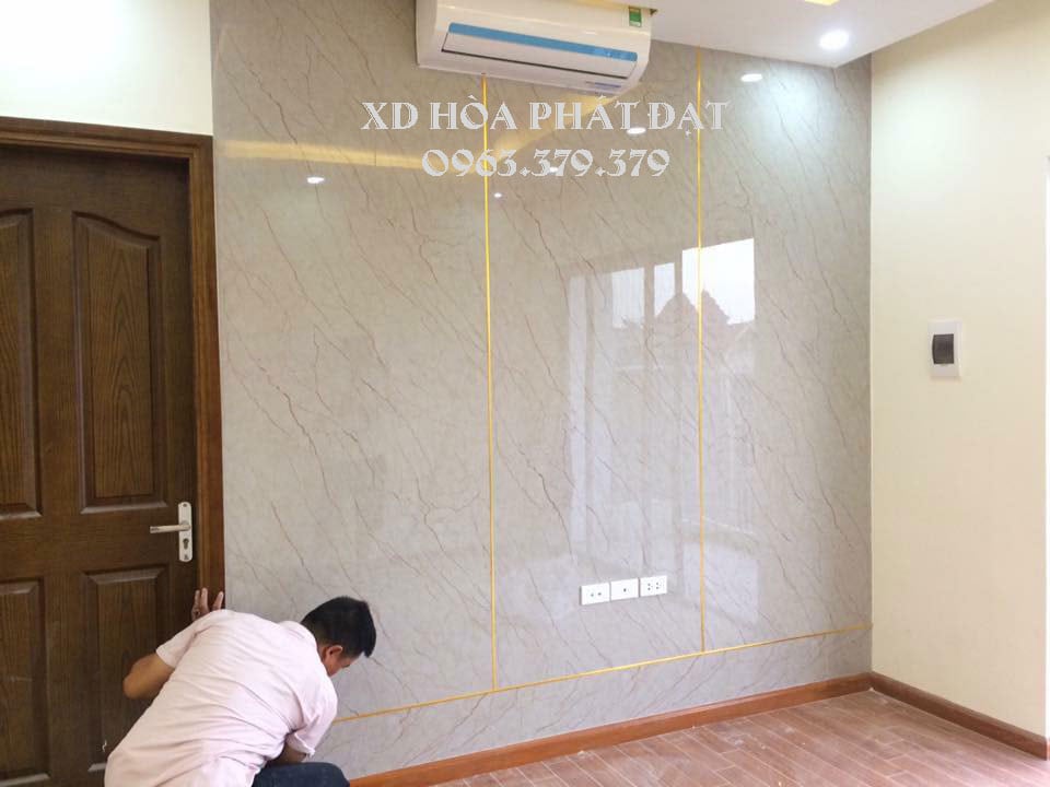 Tấm ốp tường bằng nhựa pvc giả đá Tấm ốp tường bằng nhựa pvc giả đá chân thực