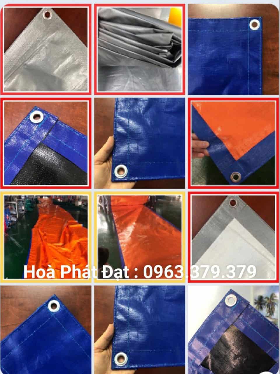 mẫu bạt nhựa xanh cam chính hãng giá rẻ