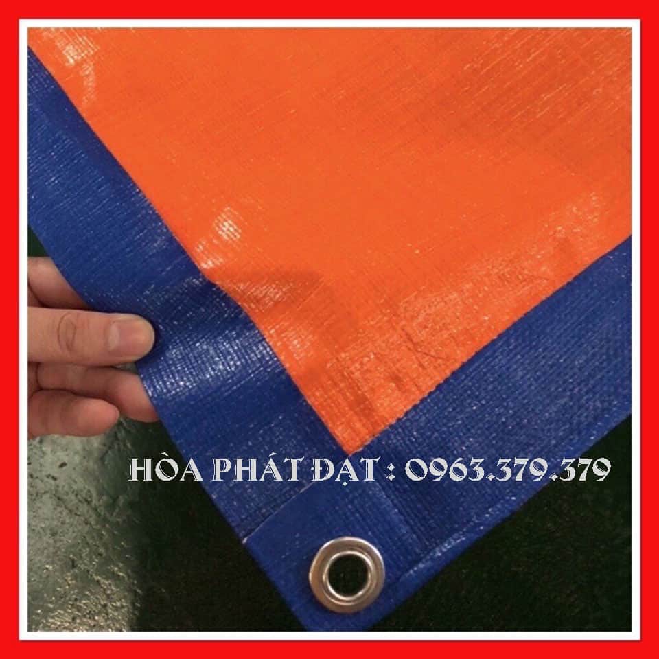 Báo giá bạt nhựa xanh cam may ép theo yêu cầu