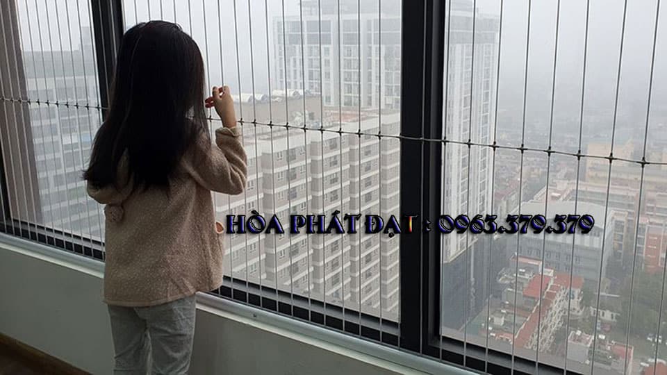 Lưới an toàn Hòa Phát Đạt Dự án thực tế thi công lưới an toàn ban công Hòa Phát Đạt