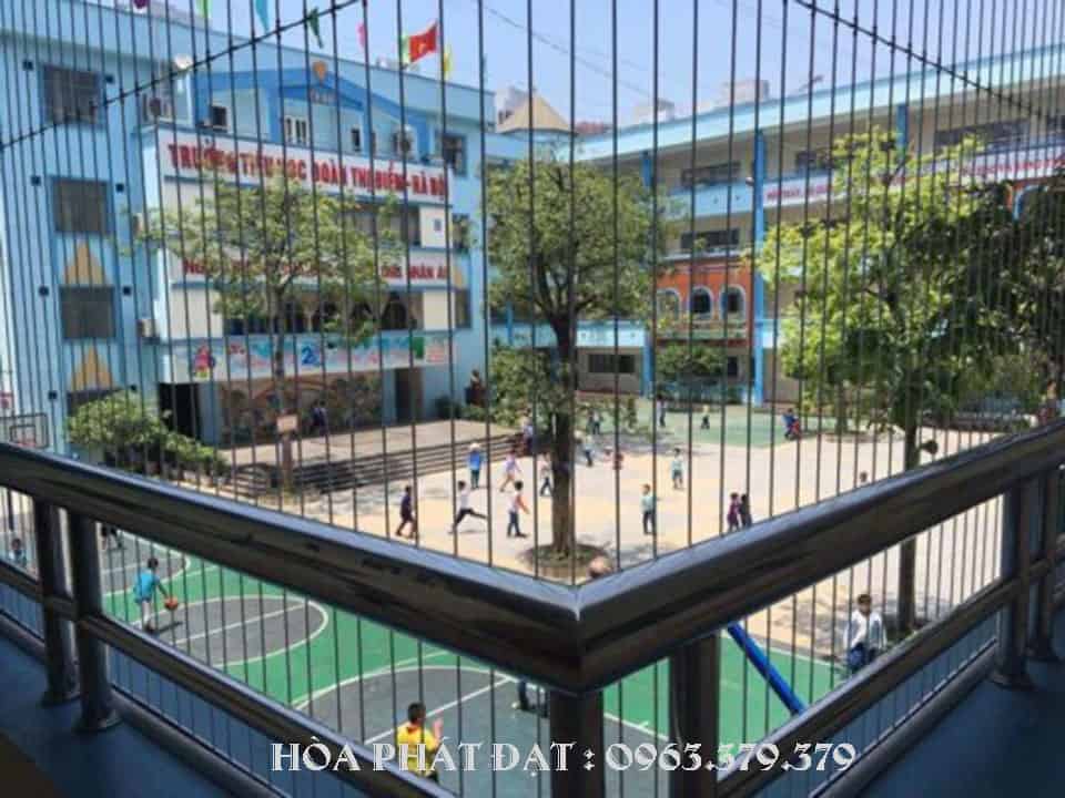 Lưới an toàn hành lang Hệ thống lưới cáp bảo vệ hành lang an toàn tuyệt đối cho trường học