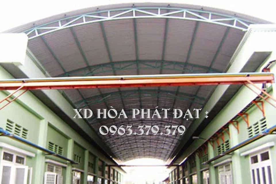 mái-vòm-tôn-nhà-xưởng Thi công lắp đặt mái vòm tôn cho nhà xưởng diện tích lớn