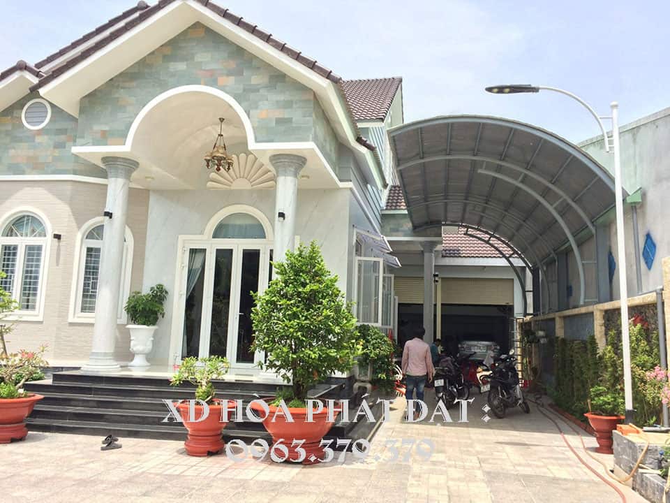 mái-vòm-tôn-sân-nhà Mái vòm tôn che chắn sân nhà chống nóng hiệu quả