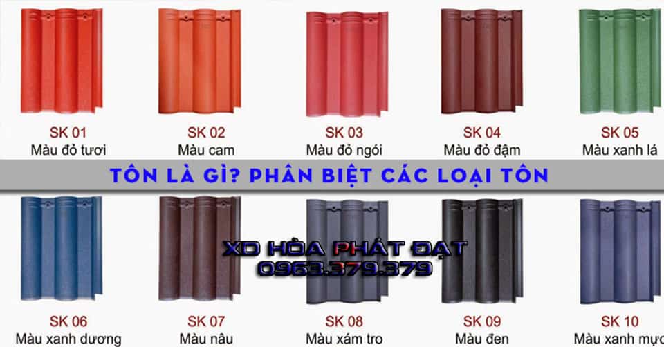 Tôn lợp giả ngói tôn lợp giả ngói đủ màu sắc cho khách hàng có thêm sự lựa chọn