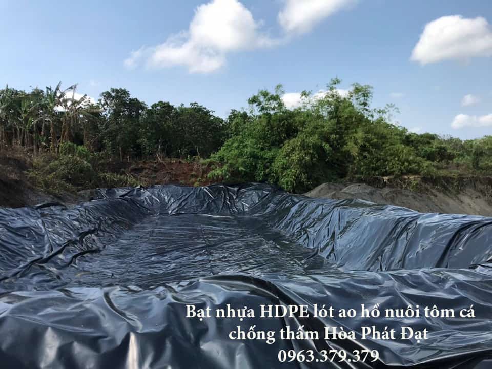 Tự trải bạt lót hồ chứa nước Hòa Phát Đạt Hướng dẫn khách hàng tự trải bạt HDPE lót hồ chứa nước đơn giản