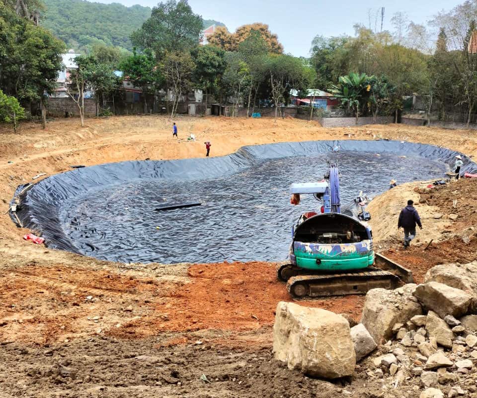 Hồ bạt HDPE chuyên nghiệp Dịch vụ thi công hồ bạt HDPE Hòa Phát Đạt