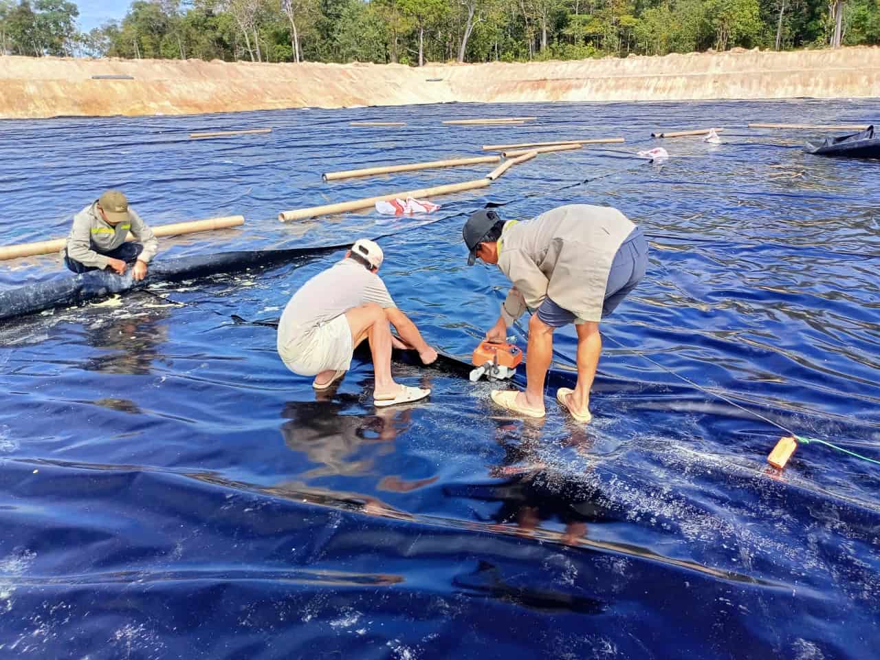 Kiểm định màng HDPE Nghiệm thu kiểm định đường hàn màng bạt HDPE