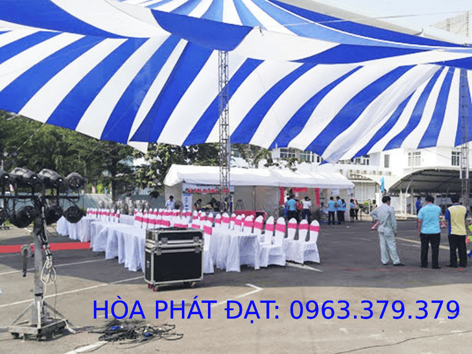 Dù che sự kiện sân trường học tại Huyện Cẩm Mỹ Cho thuê và lắp đặt bạt dù che sự kiện sân trường lớn tại Cẩm Mỹ