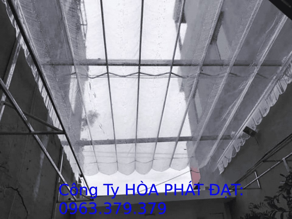 Bạt xếp nhựa PVC trong suốt Bạt mái xếp nhựa PVC trong suốt lượn sóng