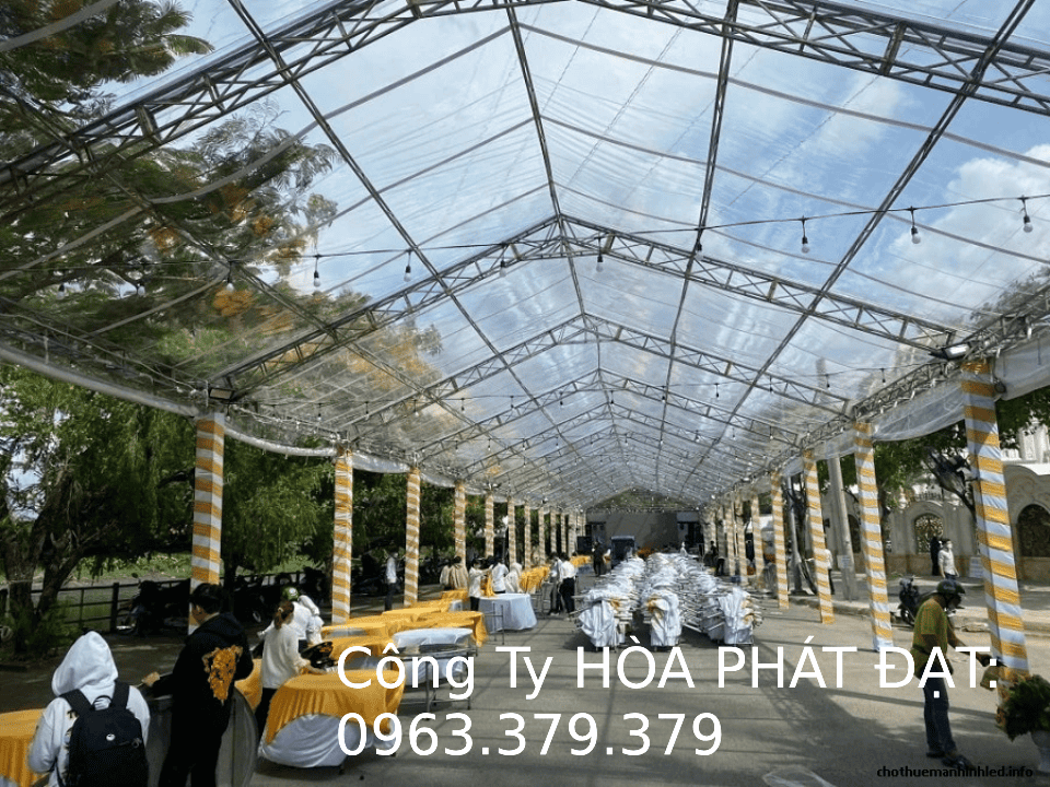 Nhà bạt trong suốt sự kiện Thiết kế nhà bạt không gian trong suốt cho sự kiện