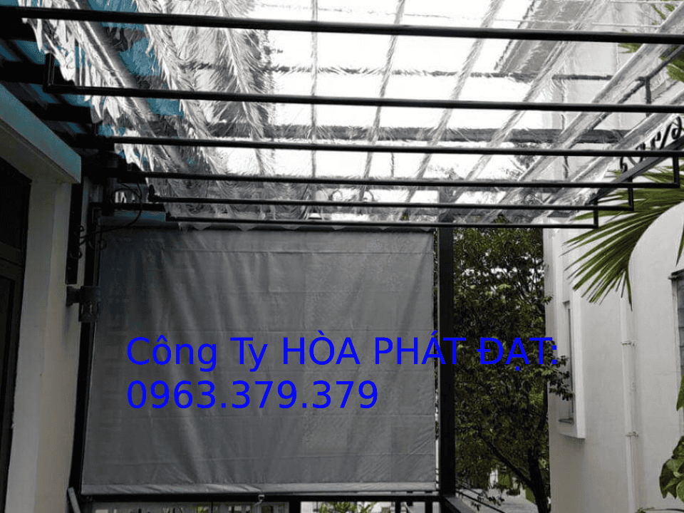 Mái bạt xếp di động trong suốt Hệ thống mái bạt xếp di động bằng nhựa PVC trong suốt