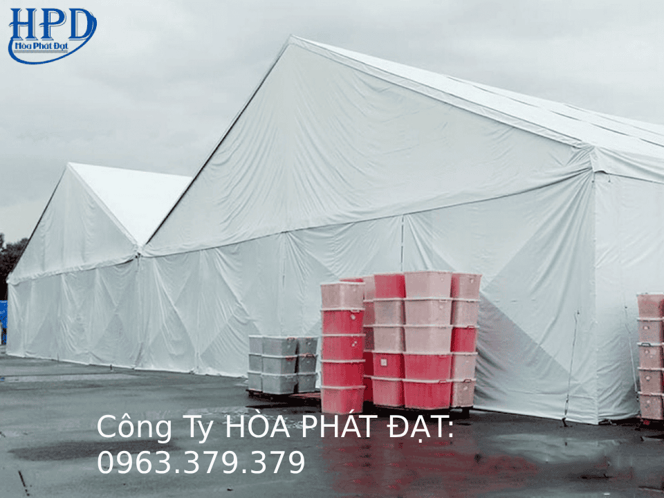 Nhà bạt kho tạm Nhà bạt làm kho tạm thời cho doanh nghiệp