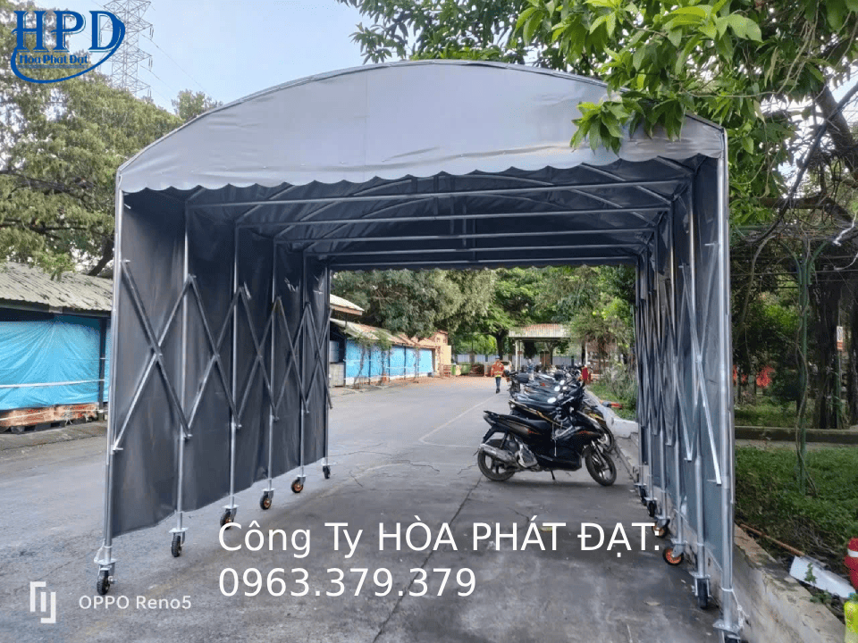 Khung sườn nhà bạt dẫn lối Hòa Phát Đạt Khung sườn thép mạ kẽm nhà bạt di động dẫn lối Hòa Phát Đạt