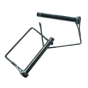 Close-up of a metal pin hinge.