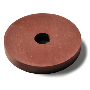 Brown grinding wheel with central hole