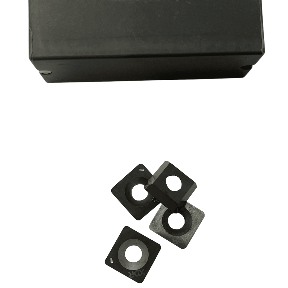 Black metal inserts with square holes