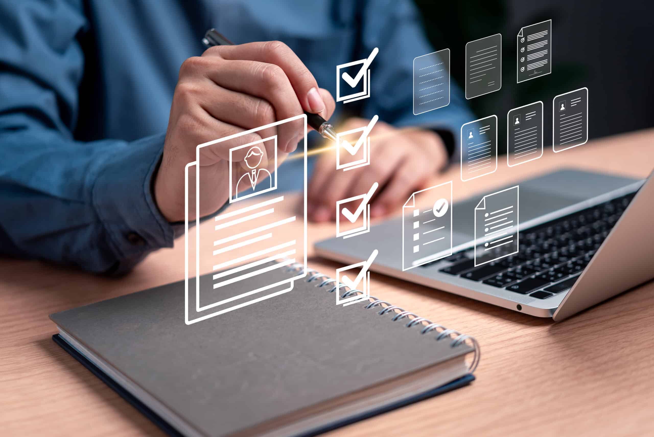 Digital workflow and project management tools for efficient business processes.