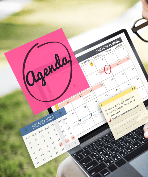 SEO-friendly ALT tag: Digital calendar with planning notes for business meetings.