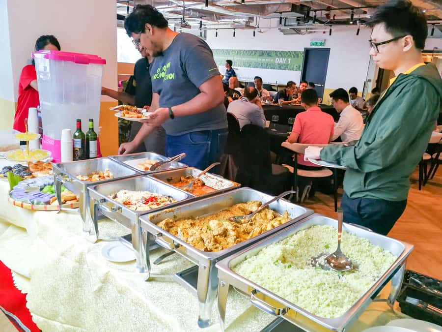idocatering Malaysian Malay style classic food served on silver trays