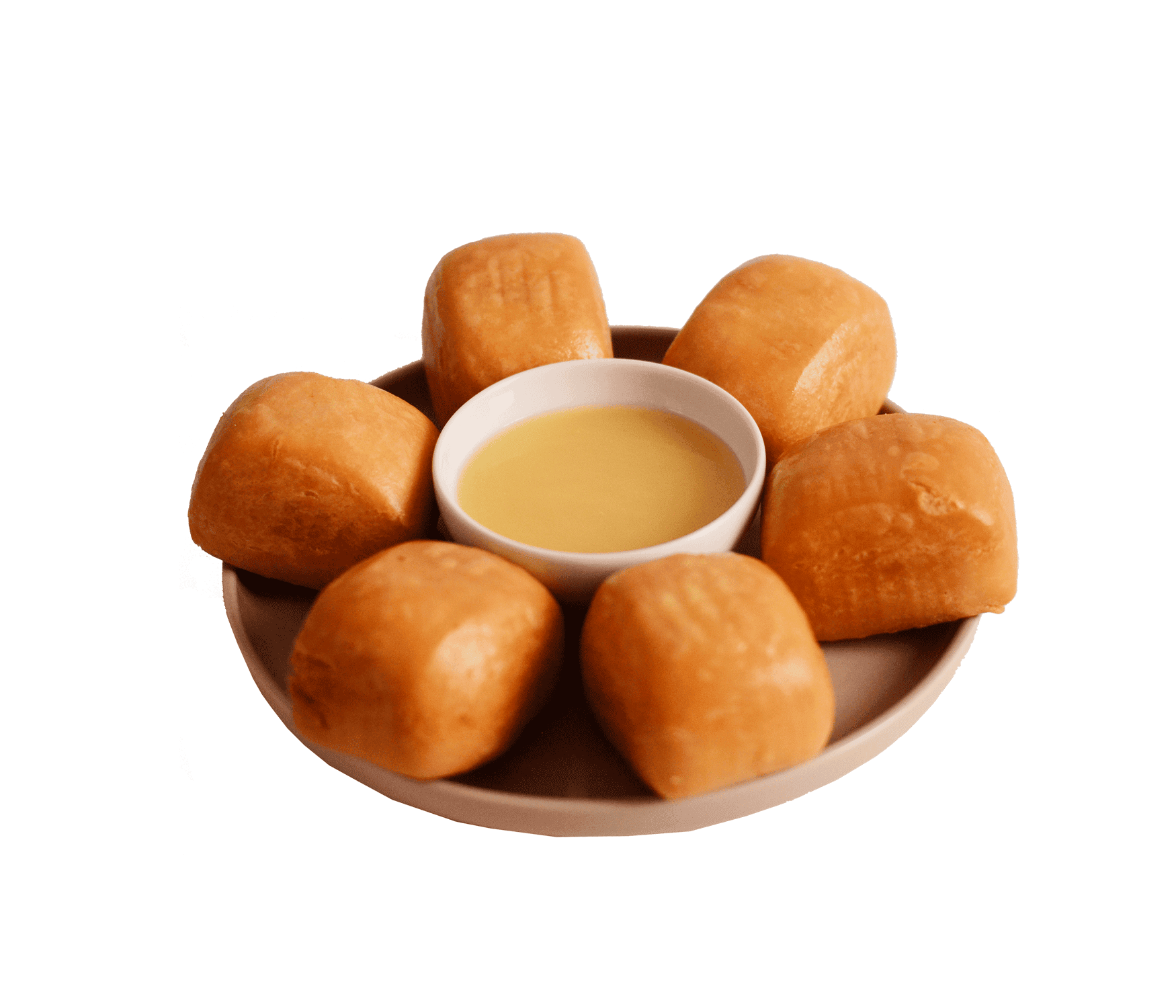 idocatering halal certified signature dish - golden deep fried mantou with dipping sauce
