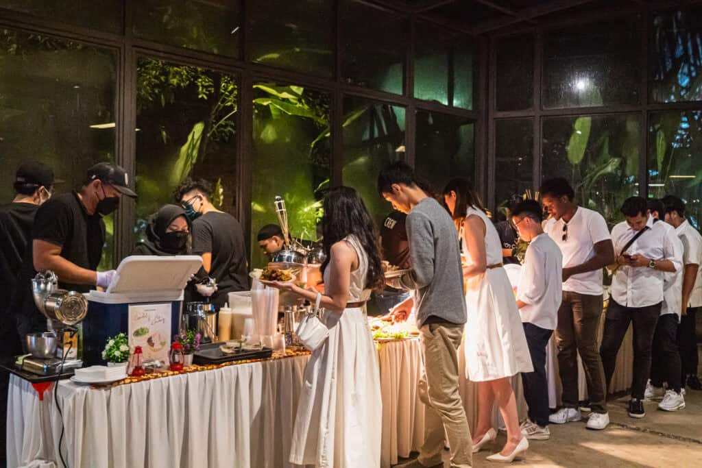 Buffet food catering for private event launching by iDo Catering 1