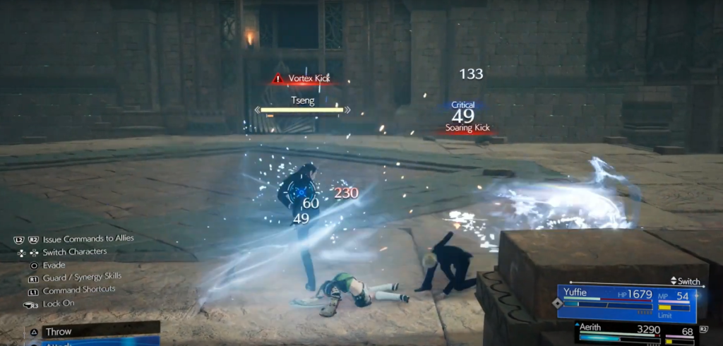 aerith fights elena