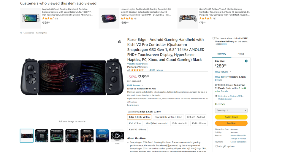 amazon price